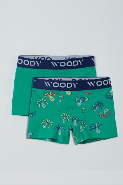 Resim 2-8 Yaş 2’li Erkek Çocuk Boxer- - 081-Ahtapot Temalı Baskılı Set