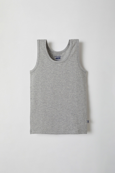 Resim 10-16 Yaş Erkek Çocuk Atlet-Ves - 121-Gri  Melanj