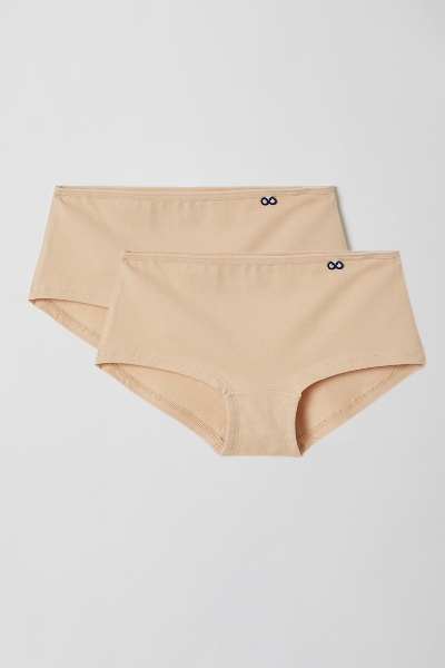 Resim 10-16 Yaş 2’li Kız Çocuk Külot-Hıd - 200-Sütlü Kahve Rengi