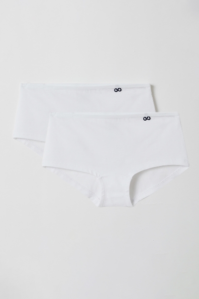 Resim 10-16 Yaş 2’li Kız Çocuk Külot-Hıd - 100-Beyaz