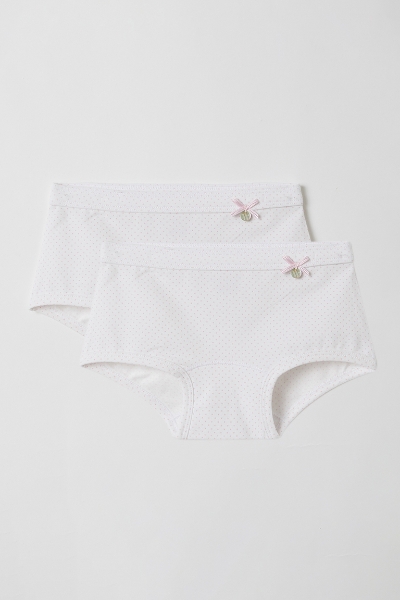 Resim 2-8 Yaş 2’li Kız Çocuk Külot-Shd - 941-Pembe Puantiyeli