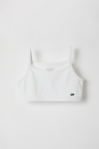 Resim 10-16 Yaş Kız Çocuk Atlet-Spt - 100-Beyaz