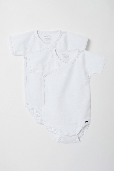 Resim Pamuklu 2’li Bebek Body- - 100-Beyaz