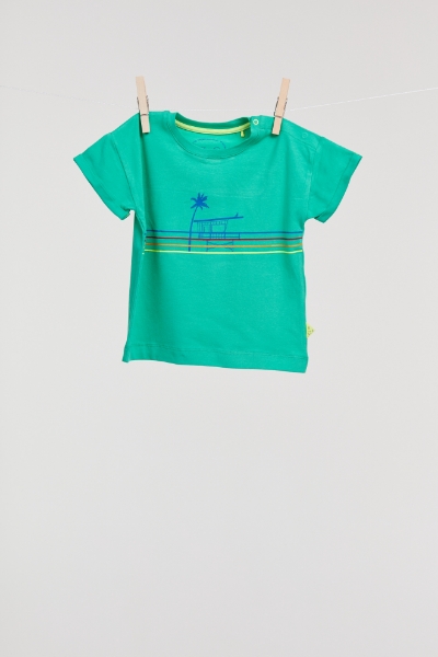 Resim Unisex Tshirt- - 741-Su Yeşili