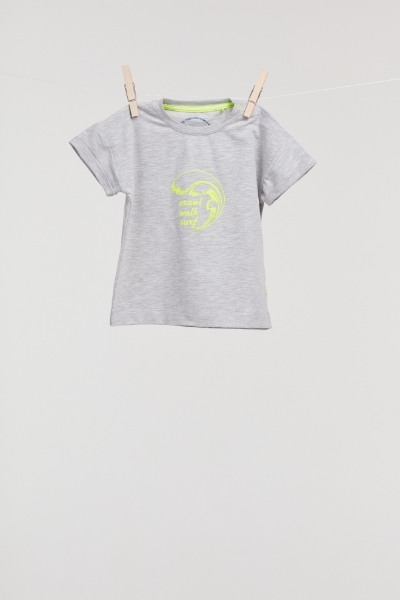 Resim Unisex Tshirt- - 142-Açık Melanj