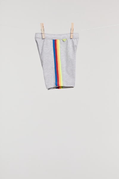 Resim Unisex Şort- - 142-Açık Melanj