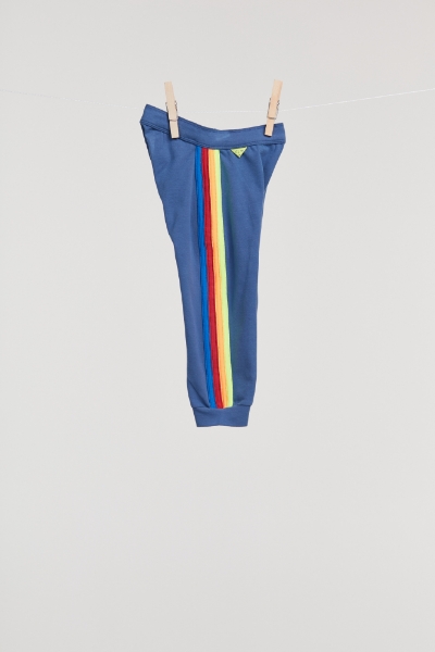 Resim Unisex Pantolon- - 853-Mavi