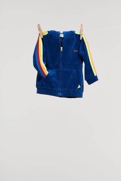 Resim Unisex Kapüşonlu Mont- - 843-İndigo