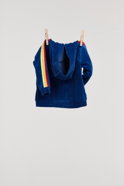 Resim Unisex Kapüşonlu Mont- - 843-İndigo