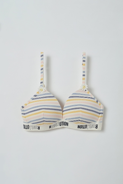 Resim Sütyen-Yud - 911-Gine Domuzu Çizgili Ekru