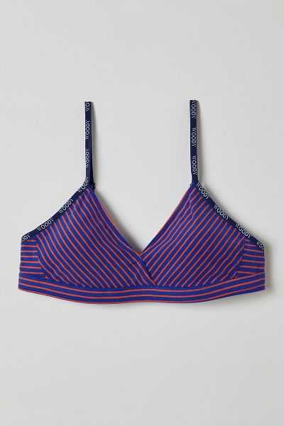 Resim Sütyen-Bra - 908-Kutup Ayısı Temalı Çizgili Turuncu Mavi