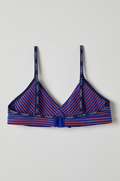 Resim Sütyen-Bra - 908-Kutup Ayısı Temalı Çizgili Turuncu Mavi