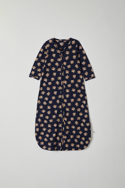 Resim Uyku Tulumu-Slb - 917-Boğa Baskılı Koyu Lacivert 