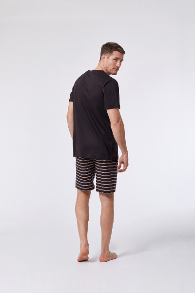 Resim Erkek Pijama-Mvs - 193-Kutup Ayısı Temalı Koyu Kahve