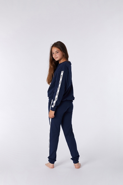 Resim Sweatshirt-Yla - 885-Boğa Temalı Koyu Lacivert