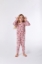 Resim 10-16 Yaş Kız Çocuk Pijama-Pdl - 929-Rakun Baskılı Pembe