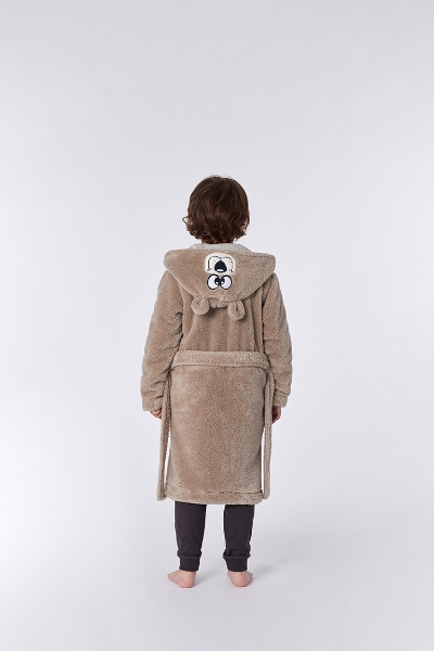 Resim 2-8 Yaş Yumuşak Bornoz Sabahlık-Rom - 137-Kutup Ayısı Temalı Vizon