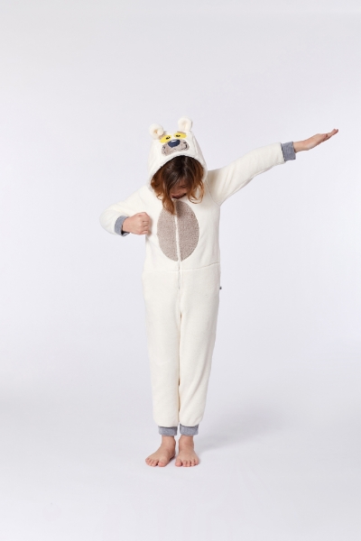 Resim Hayvan Figürlü Unisex Tulum-Onj - 010-Kutup Ayısı Temalı