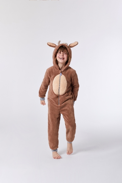 Resim Hayvan Figürlü Unisex Tulum-Onj - 020-Boğa Temalı