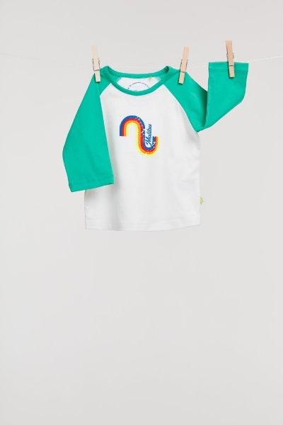 Resim Unisex Çocuk Tshirt-Klc - 741-Su Yeşili