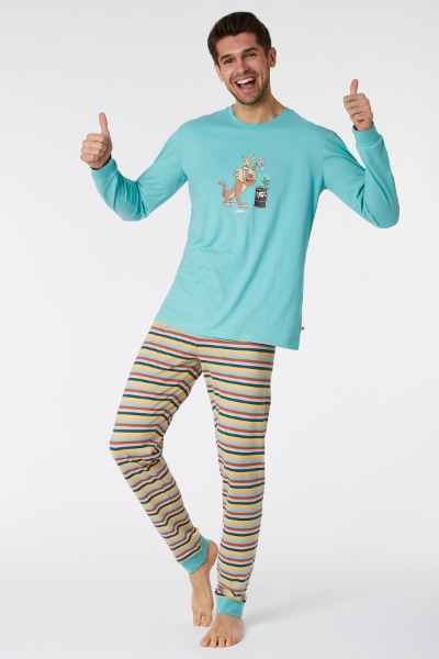 Resim Erkek Pijama-Plc - 717-Puslu Yeşil