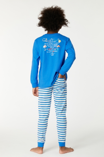 Resim 2-8 Yaş Erkek Çocuk Pijama-Plc - 837-Koyu Mavi