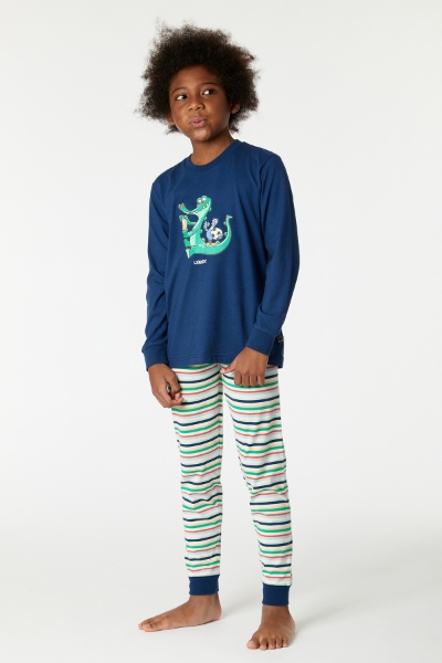 Resim 2-8 Yaş Erkek Çocuk Pijama-Plc - 874-Insignia Mavi