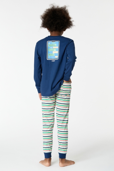 Resim 10-16 Yaş Erkek Çocuk Pijama-Plc - 874-Insignia Mavi