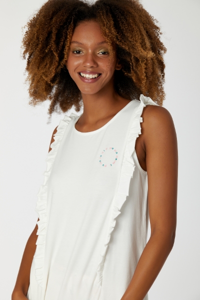 Resim Kadın Pijama-Ypc - 106-Ekru