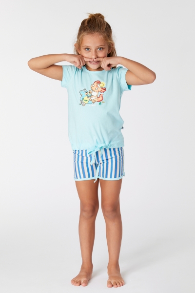 Resim 10-16 Yaş Kız Çocuk Pijama-Bst - 822-Turkuvaz