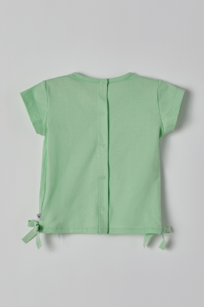 Resim Pamuklu Kız Bebek Pijama-Bst - 703-Ağaç Yeşili