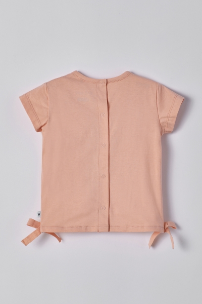 Resim Pamuklu Kız Bebek Pijama-Bst - 411-Uçuk Pembe