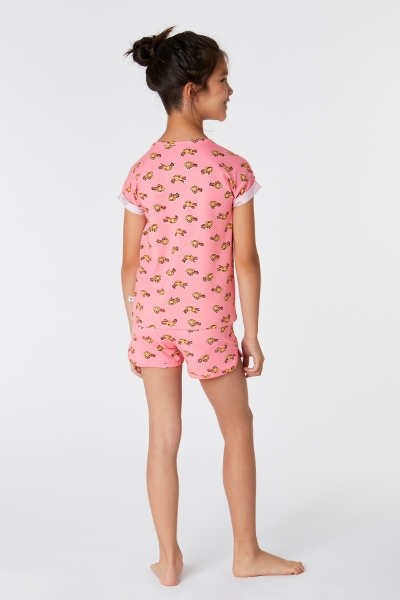 Resim 10-16 Yaş Kız Çocuk Pijama-Pzg - 944-Semender Baskılı Pembe