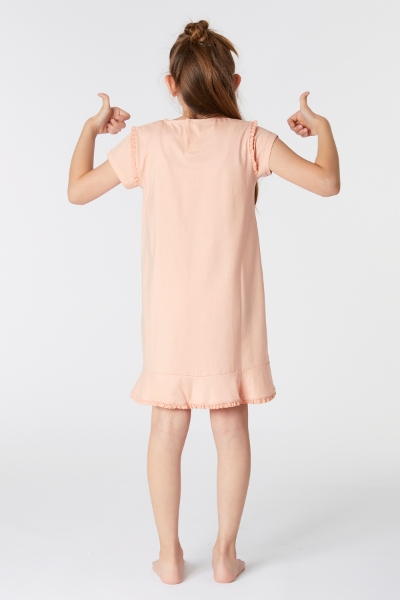 Resim 10-16 Kız Çocuk Gecelik-Bdr - 411-Uçuk Pembe