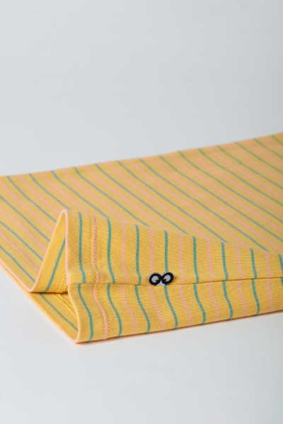 Resim 2-8 Yaş Kız Çocuk Atlet-Veg - 964-Mandril Temalı Çizgili Sarı