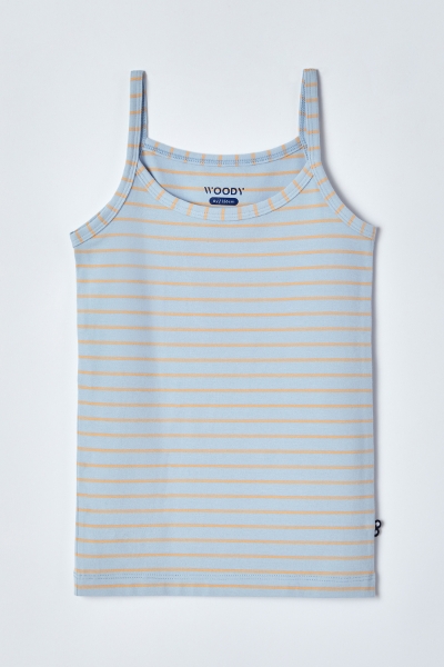 Resim 2-8 Yaş Kız Çocuk Atlet-Veg - 951-Krokodil Temalı Mavi Çizgili