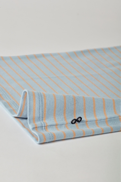 Resim 2-8 Yaş Kız Çocuk Atlet-Veg - 951-Krokodil Temalı Mavi Çizgili