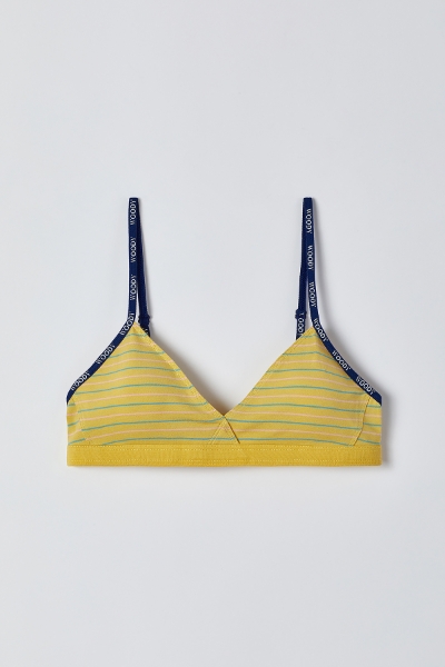 Resim Sütyen-Bra - 964-Mandril Temalı Çizgili Sarı