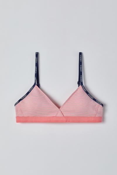 Resim Sütyen-Bra - 943-Semender Temalı Çizgili Pembe 
