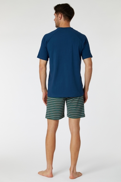 Resim Erkek Pijama-Qts - 874-Insignia Mavi