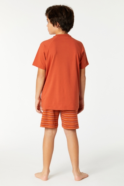 Resim 2-8 Yaş Erkek Çocuk Pijama-Qts - 460-Tarçın 