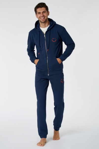 Resim Kapüşonlu Sweatshirt-Qle - 885BLACK IRIS