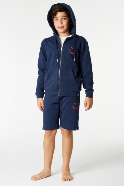 Resim Kapüşonlu Sweatshirt-Qle - 885BLACK IRIS