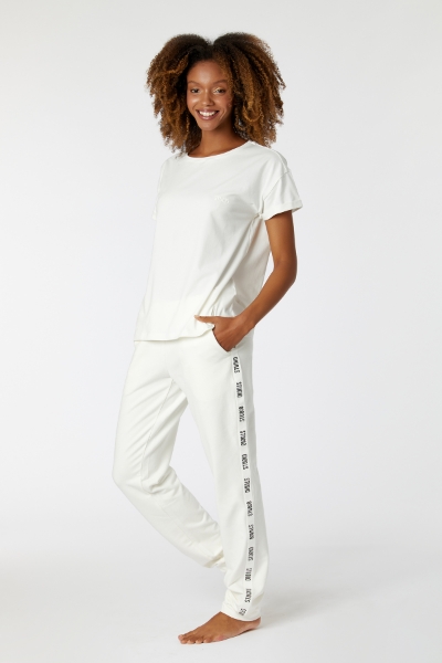 Resim Tişört-Yle - 106-Ekru