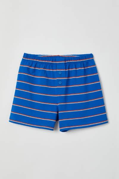 Resim 2-8 Yaş Erkek Çocuk Boxer-Qlb - 984-Semender Temalı Turuncu Çizgili Mavi