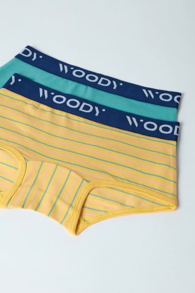 Resim 2-8 Yaş 2'li Kız Çocuk Külot- - 075-SET