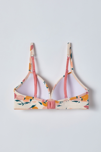 Resim Sütyen-Yud - 973-Şeftali Baskılı Ekru