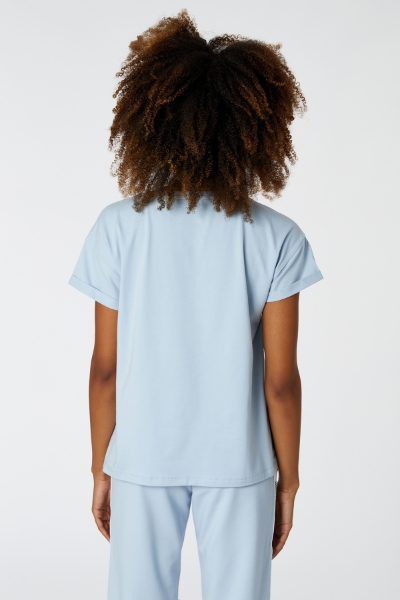 Resim Tişört-Yle - 846 SUBDUED BLUE