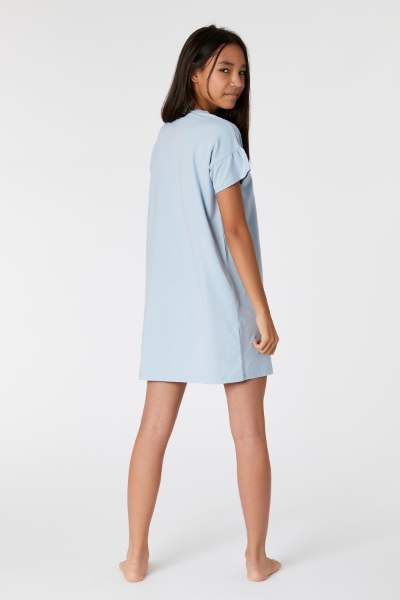 Resim 10-16 Yaş Kız Çocuk Gecelik-Yda - 846 SUBDUED BLUE