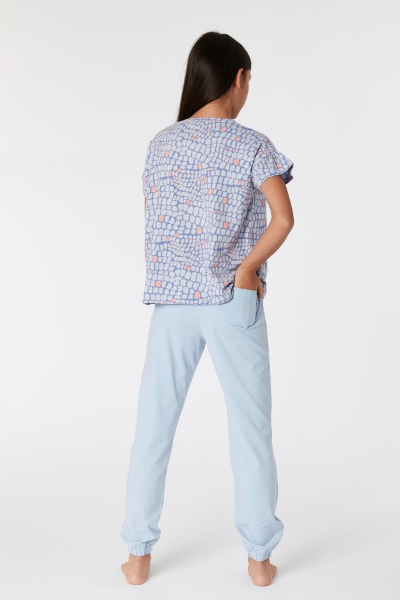 Resim 10-16 Yaş Kız Çocuk Pijama-Ypa - 974-Krokodil